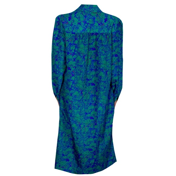 Schrader Sport custom casual maxi green dress | Vintage Dress Shirt | Size 12 W - Picture 2 of 5